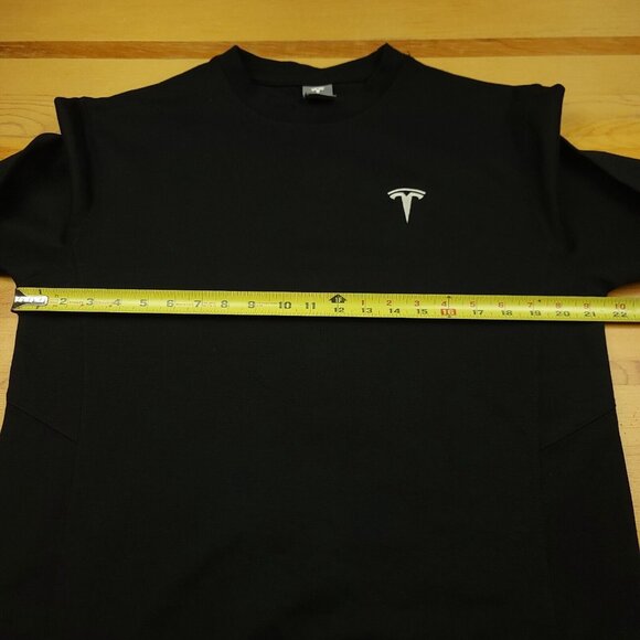 Tesla Adult S Sweatshirt Black Logo Crewneck Shirt Designed for Tesla Motors - Picture 8 of 12
